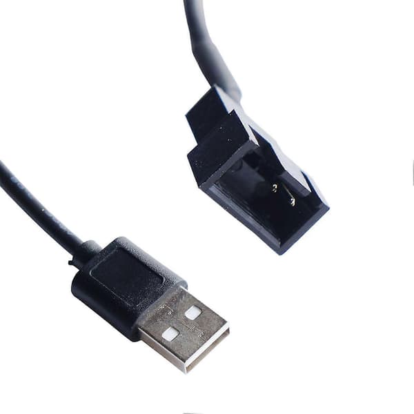 USB til 4-pinners datamaskin kjølevifte adapterkabel Datamaskin CPU-vifte adapterkabel Datamaskin kjøler adapterkabel Kjølevifte tilbehør
