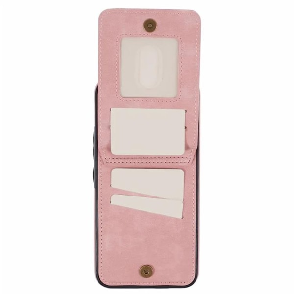 Galaxy S24 Mobilskal Kickstand Korthållare - Rosa