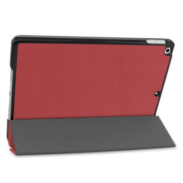iPad 10.2, Slank passform, trefold, etui, Vinrød, Rød