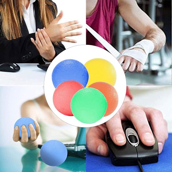 Stressbollar, Gel Träningsbollar För Att Förbättra Handflexibilitet Och Ledvärk, Ergonomisk Design För Portabilitet Och Medicinsk Kvalitet