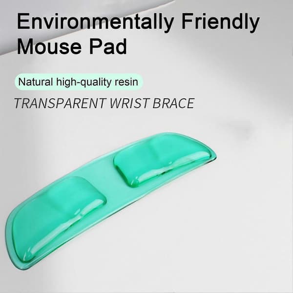 Håndleddsstøtte i resin Ergonomisk musehåndleddsstøtteholder for smertelindring Sklisikker Supermyk Rebound Håndleddspute for kontorarbeid Datamaskin Gaming