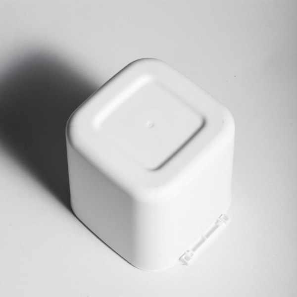 Mini Skrivbords Papperskorg med Lock, Liten Plast Avfallskorg för Badrum