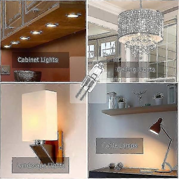 G4 Halogenlampor 12v 10w Lampa, Varmvit, 10-pack Tw
