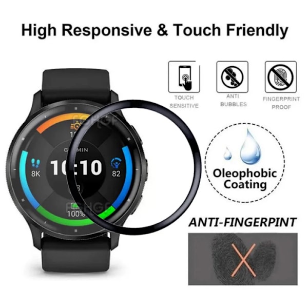 Garmin Venu 3s FullFrame 3D Härdat glas 0.26mm 9H Transparent