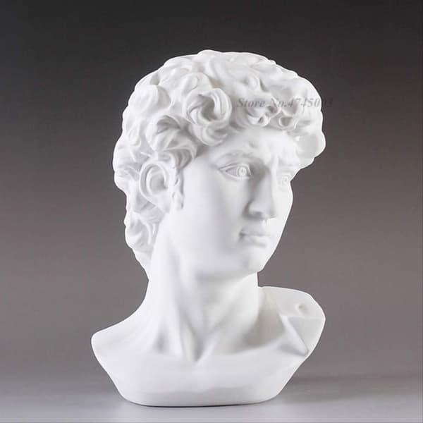 Gresk mytologi David hode byste statue Mini Europa Michelangelo H