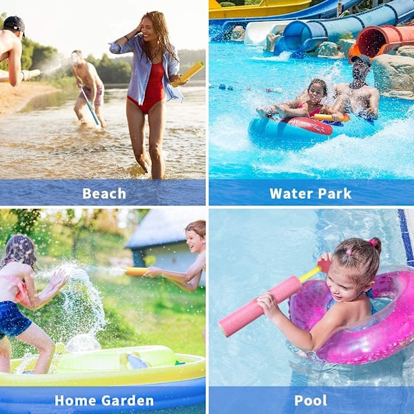 Super Value Vattenpistolset, Spännande Vattenlek För Alla Åldrar, 4-pack Super Soakers Med Lång Räckvidd, Perfekt För Sommarens Pool- och Strandlekar