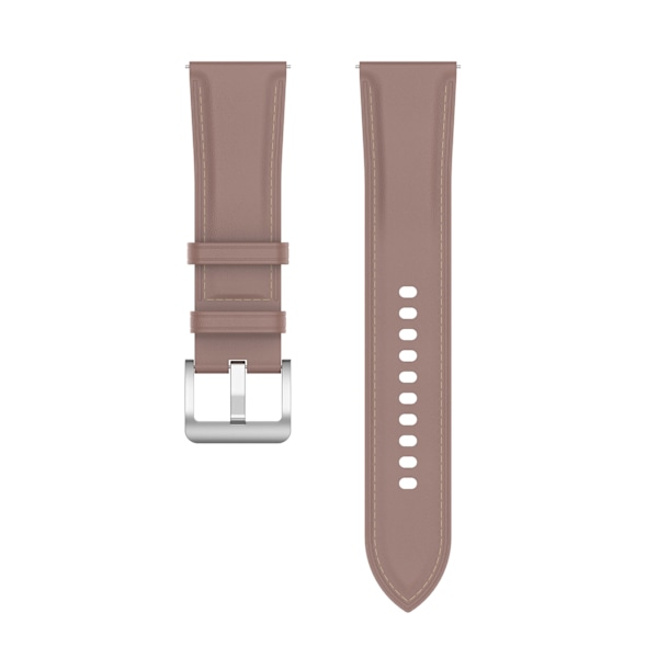 Klockarmband Äkta läder Samsung Galaxy Watch 5 Mörkrosa 20 mm