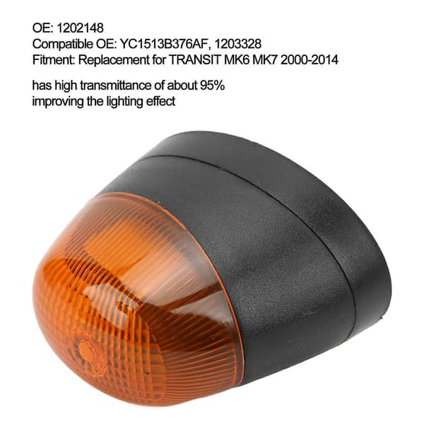Høyre indikator sidelys 1202148 Sidemarkeringslys erstatning for TRANSIT MK6 MK7 2000-2014