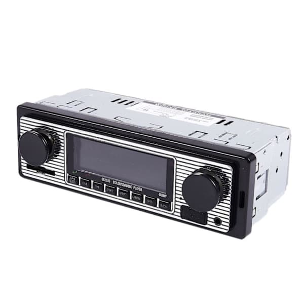 Bluetooth Vintage Bilradio, MP3-spelare Stereo, USB AUX Klassisk Bilstereo Ljud