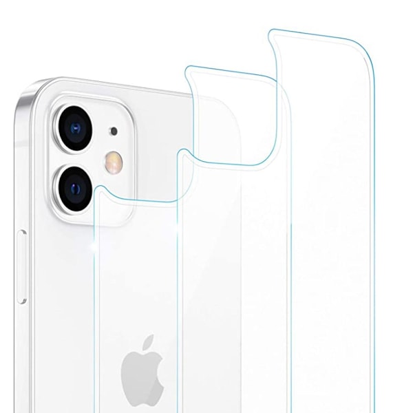 iPhone 12 Pro Baksida Skärmskydd 9H 0,3mm Transparent/Genomskinlig