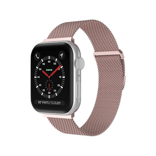 Apple Watch 42 / 44 mm Milanese Loop Metall Armband Rosé Guld