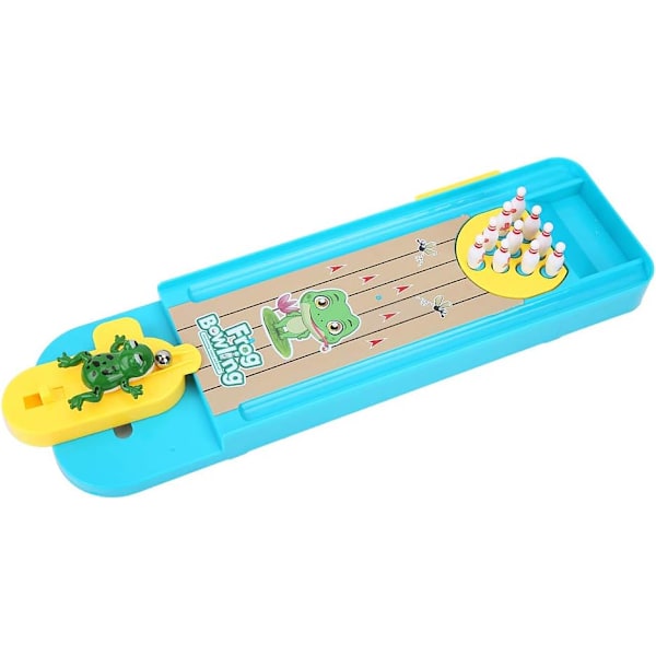 Familjevänligt Mini Bowling-spel för Bord, Perfekta Bordsspel som Julklapp, Batteridriven Underhållning