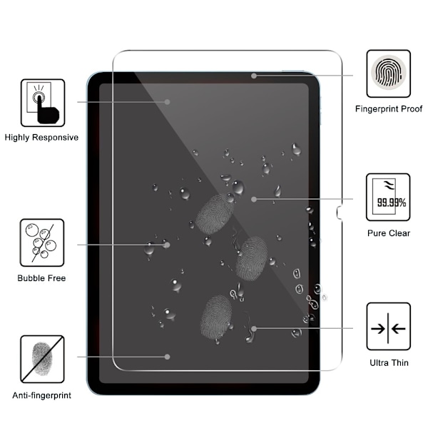 Till iPad Air 13 (2024) Härdat glas Skärmskydd Transparent