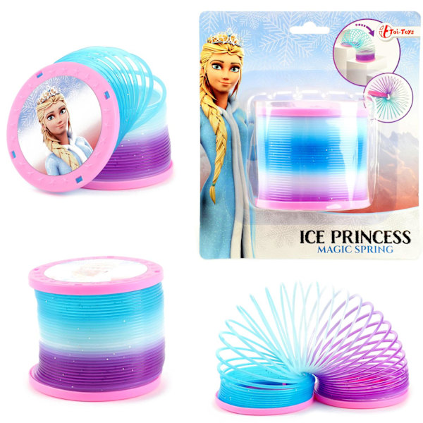 ICE PRINCESS Magic Spring With Glitter 7,5cm Trappfjäder multifärg