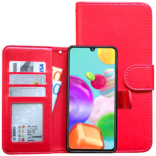 Galaxy A41, lædercover, beskyttelse, brun Brun