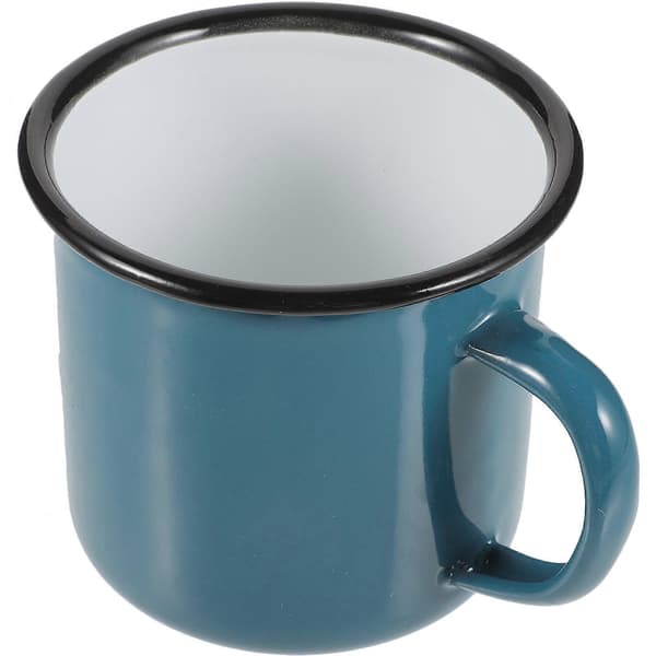 Emaljmugg Emalj Camping Kaffemugg Återanvändbar Emalj Te Vatten Dryckeskopp
