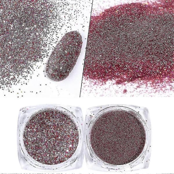 Neglekunst Pailletter Glitter - Festlige Rosaguld Pink Negleflager