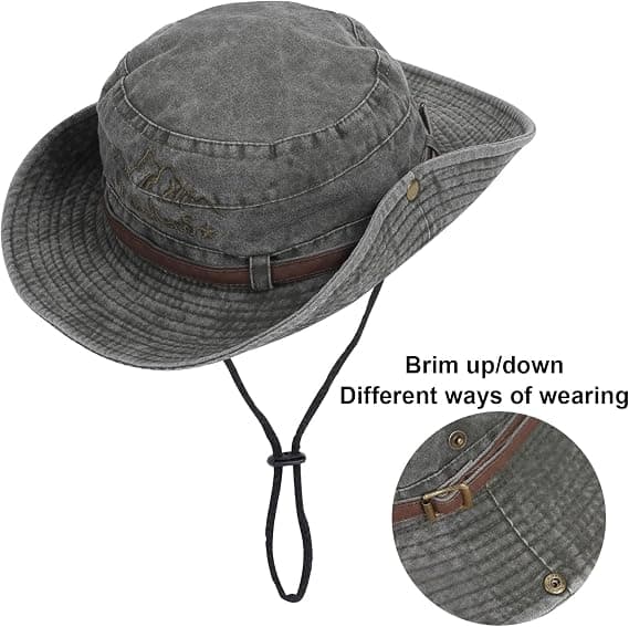Solhatt män vikbar safarihatt anti UV utomhus bergsklättring Tr