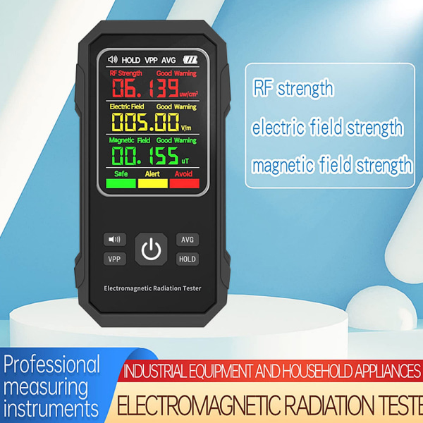 EMF-mätare strålningsdetektor högfrekvent, handhållen digital