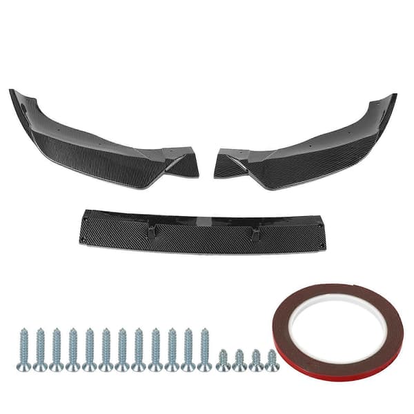 3 stk. frontfanger splitter leppesett vanntett aerodynamisk erstatning for X3 X4 G01 G02 M Pack karbonfiberstil