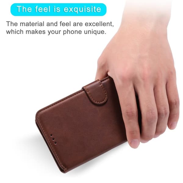 Samsung A53 5G, Klassisk pungcover, Brun