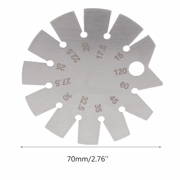 15 Gauge Tools -120° til skråmålere i rustfrit stål