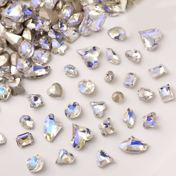 120st Moonlight Blue Rhinestones för Nail Crystal Diamond för