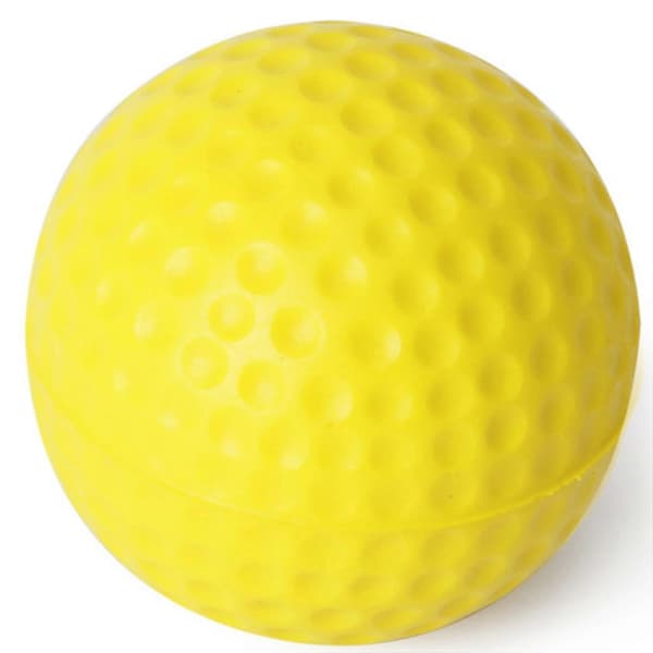 20 stk. Gule bløde elastiske indendørs trænings-PU-golfbolde