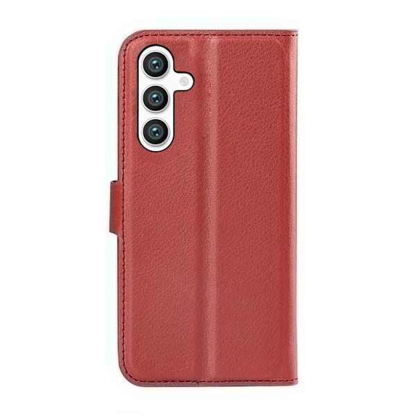 Samsung Galaxy S24 Plus Plånboksfodral med Stativ - Brun Brun