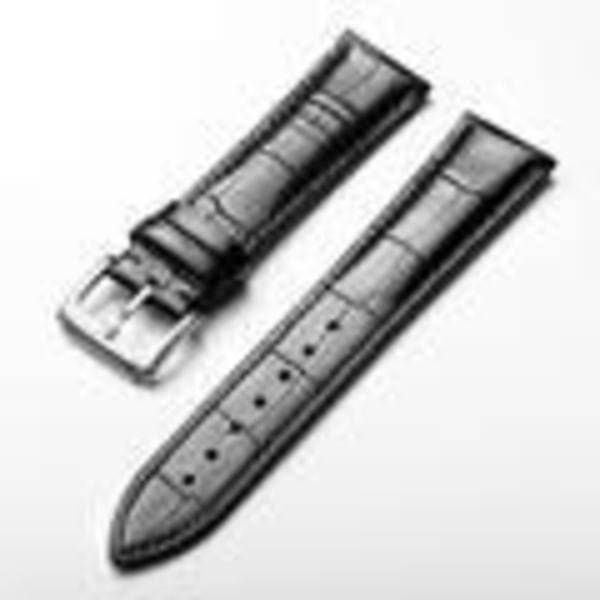 Klockarmband svart 20mm (mö) Svart