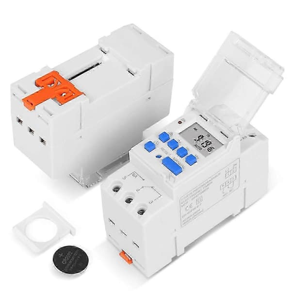 TM919A-2 Ohjelmoitava digitaalinen aikakytkinreleajastin AC 220V 16A Din-kiskokiinnitys