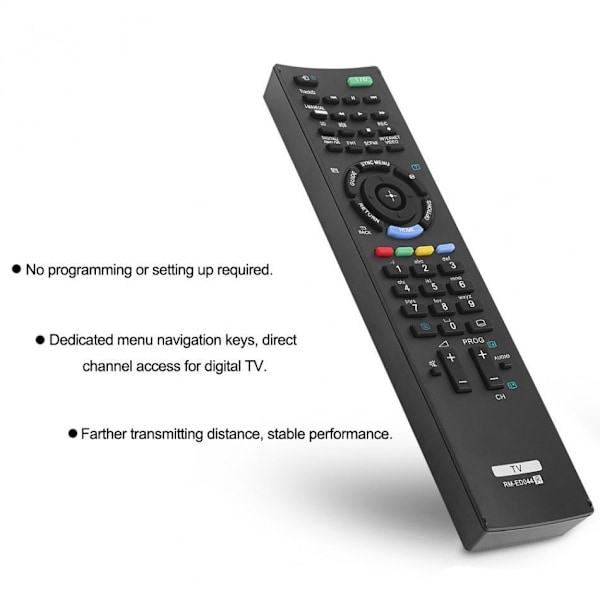 Universal fjärrkontroll RM-ED044 för Sony TV Svart one size