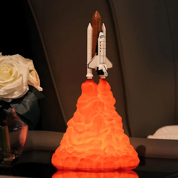 3D-printet romferge nattlys USB oppladbart nattlys S