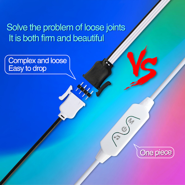 5M LED-strip, Tenmiro Bluetooth LED soveværelse, LED-strip styret