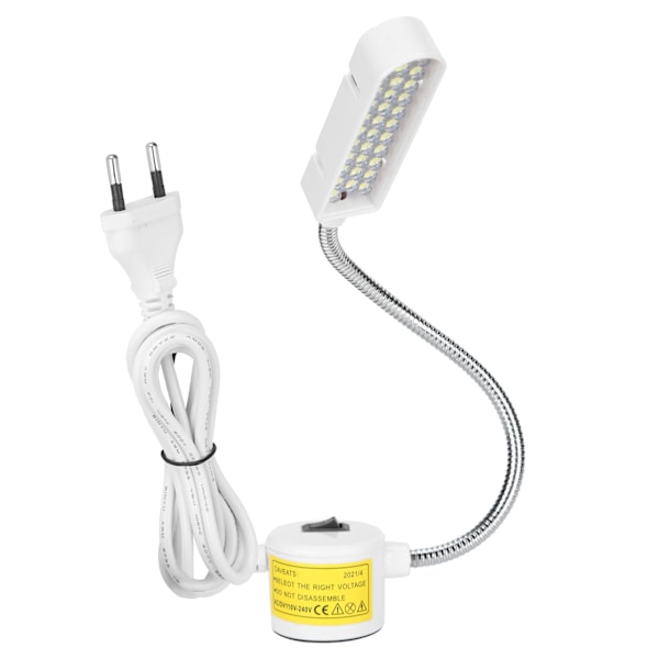 Symaskinslampa 33LED, Portabel Effektiv Lampa För Studio Sovrum, Energieffektivt Och Ögonskydd Med Flexibel Hals, Magnetisk Bas För