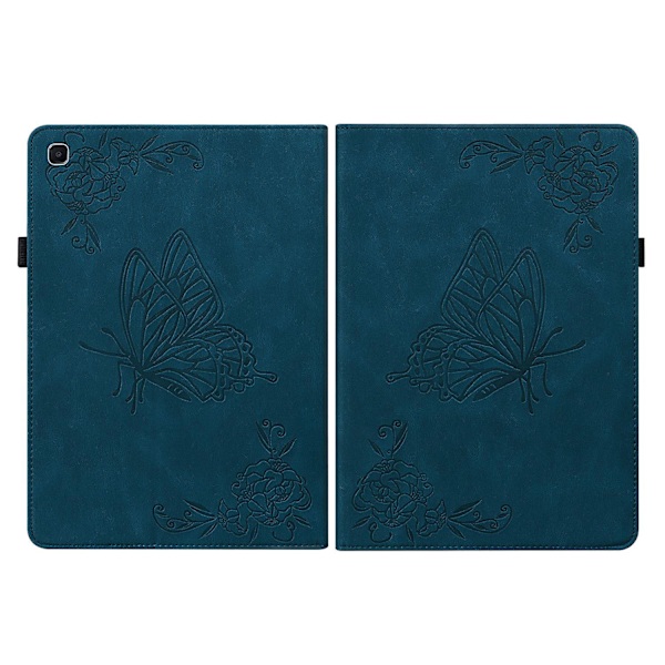 Fjärilsblomma Stativ Kortplats Omslag för Samsung Galaxy Tab S6 Lite (2020)/(2022)/(2024)