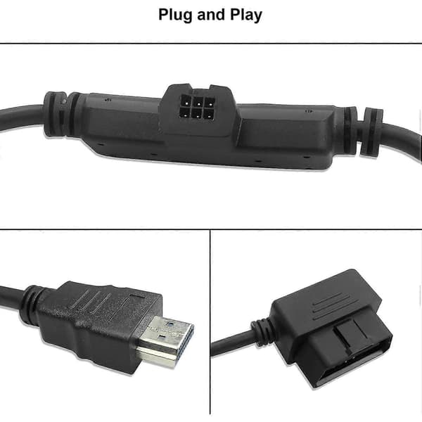 For erstatning til -kompatibel adapterkabel for Ed Cs2 Cts2 Cts3 plugg Mon H00008000