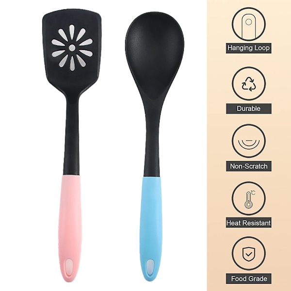 Nylonspisebestick non-stick stekspade sked tät mer