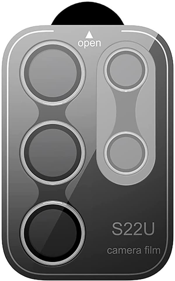 Sølv linsehætte til Samsung S22 Ultra klart kamera (enkelt)