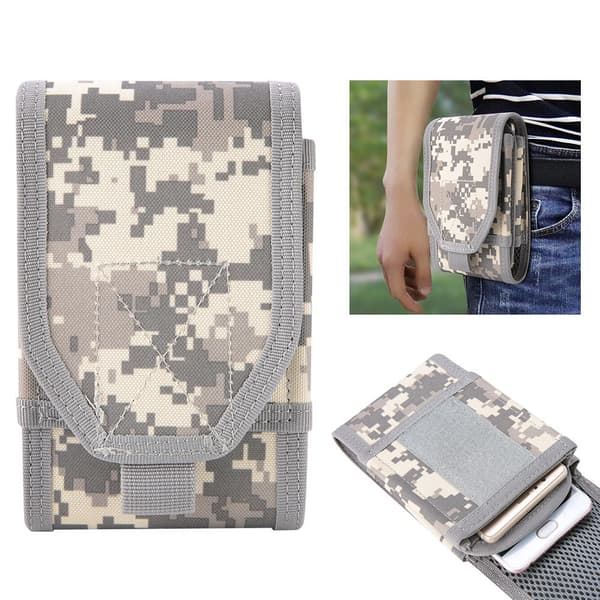 Outdoors Universal Army 1000D Nylon Vattentät Skyddande Mobiltelefonväska (ACU)