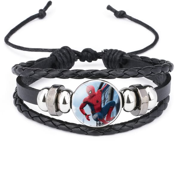 Spider-Man Logo Multi-Layer Flettet Armbånd - 12090115