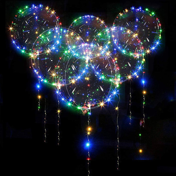 20st Födelsedag Ballonger Party Light Up Helium Ballonger Bröllop