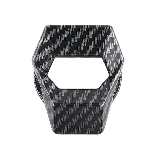 Startknappsskydd med en knapptryckning, Universal Passform Zinklegering Material Kolfiberdesign, Förbättrar Bilens Interiör