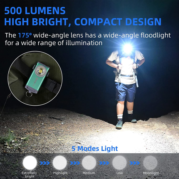 Starkt ljus ficklampa uppladdningsbar, LED superljusstark nyckelljus