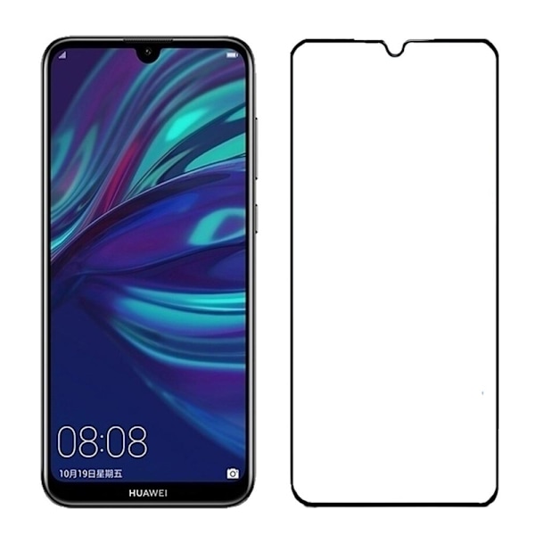 Skärmskydd 2.5D 5-PACK med Ram HD-Clear för Huawei P30 Lite Svart Svart