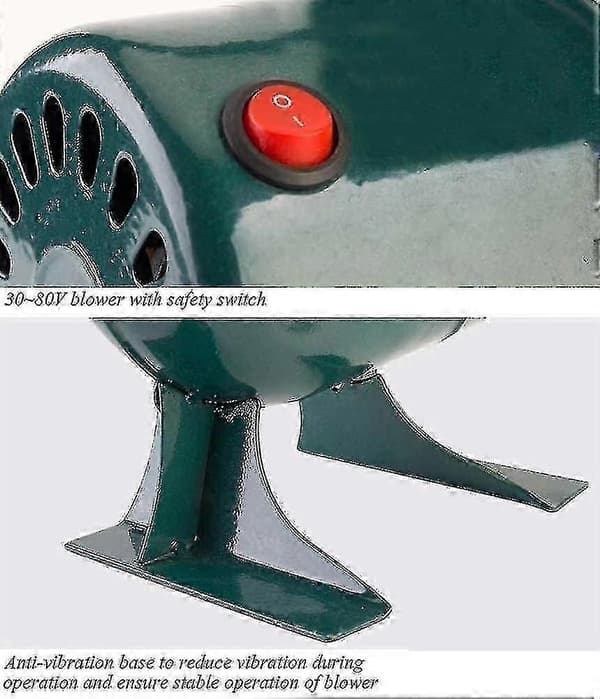 220V Elektrisk Smedja Fläkt - Med Regulator - Grill Eldstadsfläkt - Centrifugal Barbecuefläkt, 60W (FPK11)