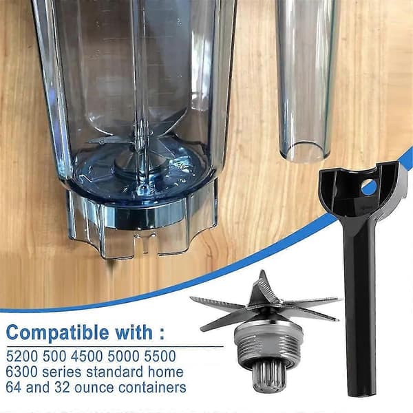 Blender Våd Kniv Samling Reservedel til 5200 Serie Standard Blender Mixer Husholdning 64 32 Oz Beholdere