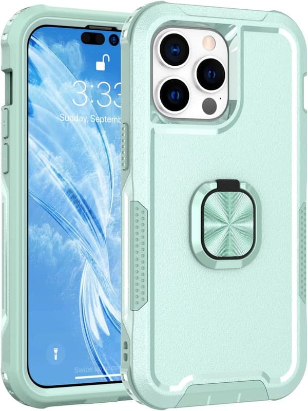 iPhone 14 Pro Max Skal Kraftigt Stöttåligt Helkroppsskydd med Ställ