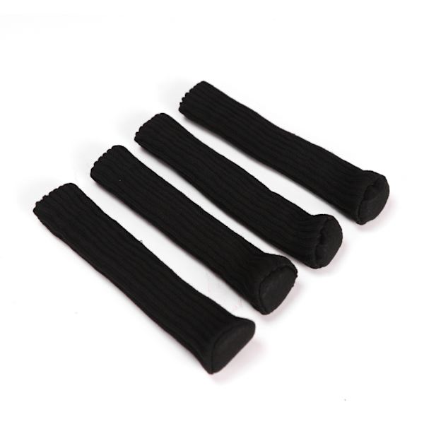 32 par elastiska stickade stolsbensstrumpor, svarta 4*7cm