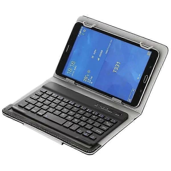 10 tuuman langaton Bluetooth-näppäimistö jalustalla PU-nahkakotelo Windowsille Androidille ja IOS:lle